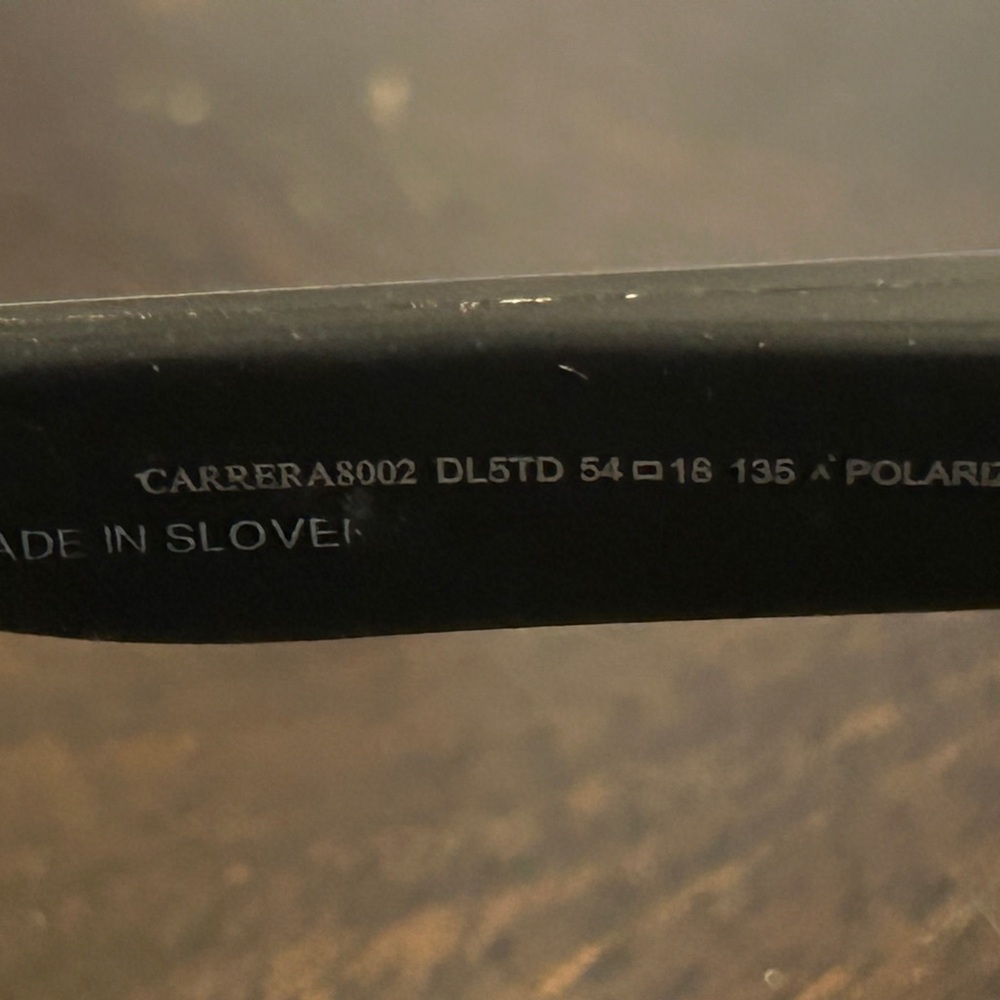 Carrera Black Rectangular Sunglasses With Dark Gr… - image 8